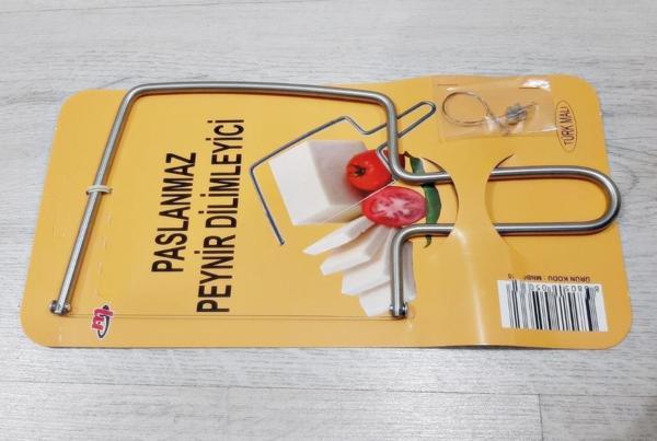 Geseus Beyaz Peynir Kaşar Peynir Dilimleyici Paslanmaz Çelik 2Ad Yedek Telli - Image 1