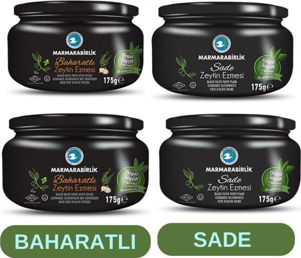 MarmaraBirlik Marmara Birlik Sade Zeytin Ezme 2X175 G Baharatlı Zeytin Ezme 2 X 175 G - Image 1
