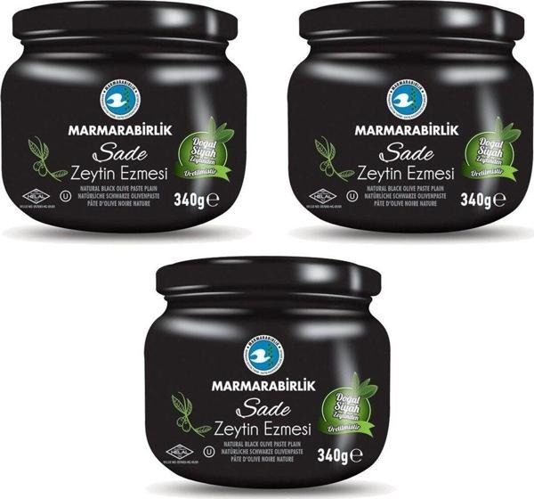 MarmaraBirlik Zeytin Ezmesi 340 Gr Sade X 3 Adet - Image 1