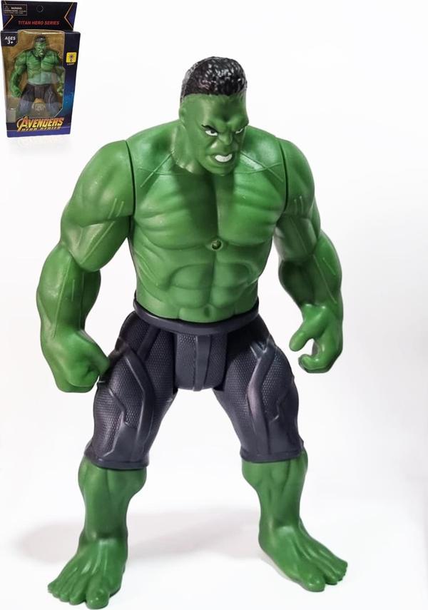18 cm Eklemli Işıklı Hulk Figür - Avengirs Yeşil Dev Figür - Hulk Karakter Yeşil Dev Adam - Image 1