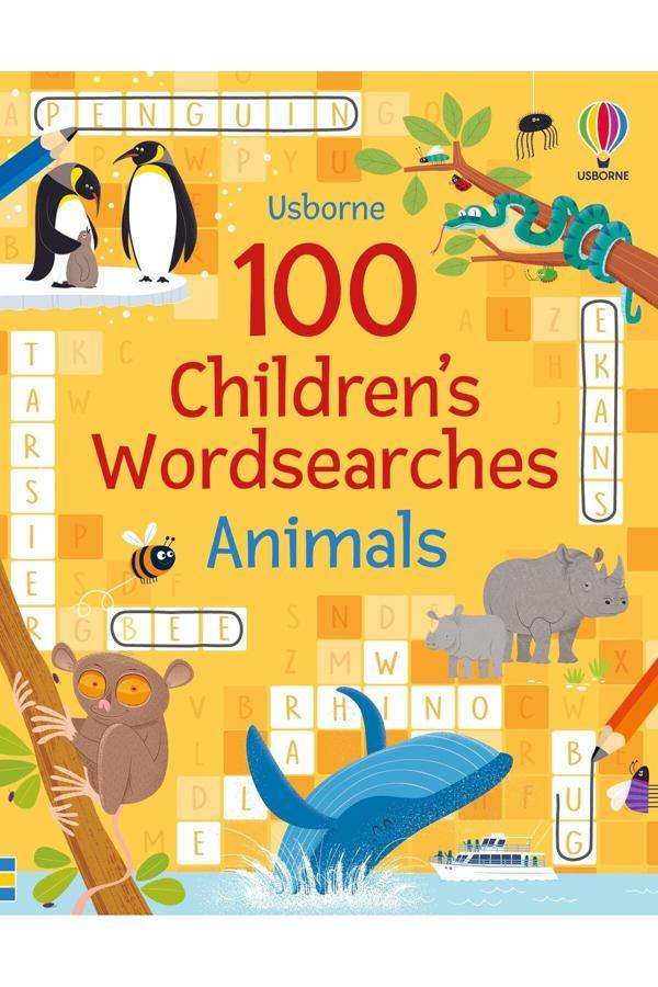 100 Children's Wordsearches Animals - Usborne - Image 1