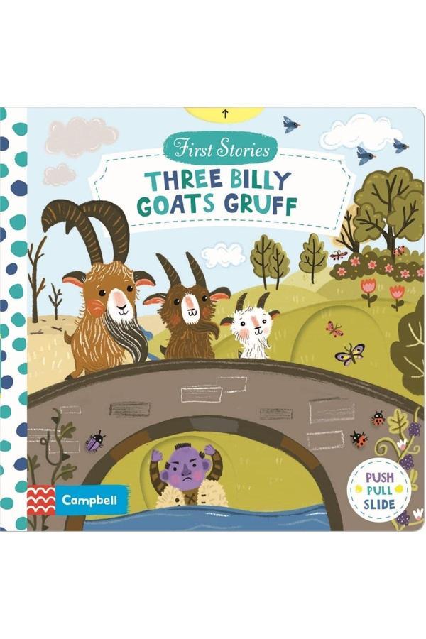 Campbell: First Stories: Three Billy Goats Gruff (push pull slide) - Campbell Books - Image 1