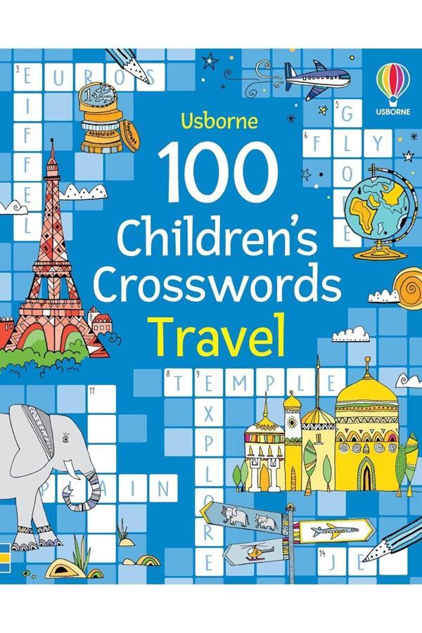 100 Children's Crosswords: Travel - Usborne - Image 1