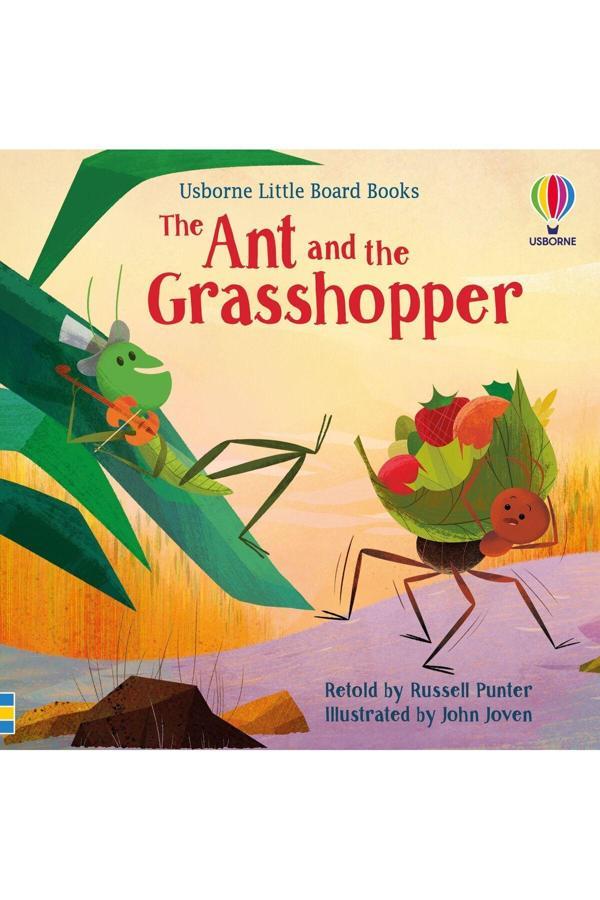 The Ant And The Grasshopper Little Board Book - Usborne - Image 1