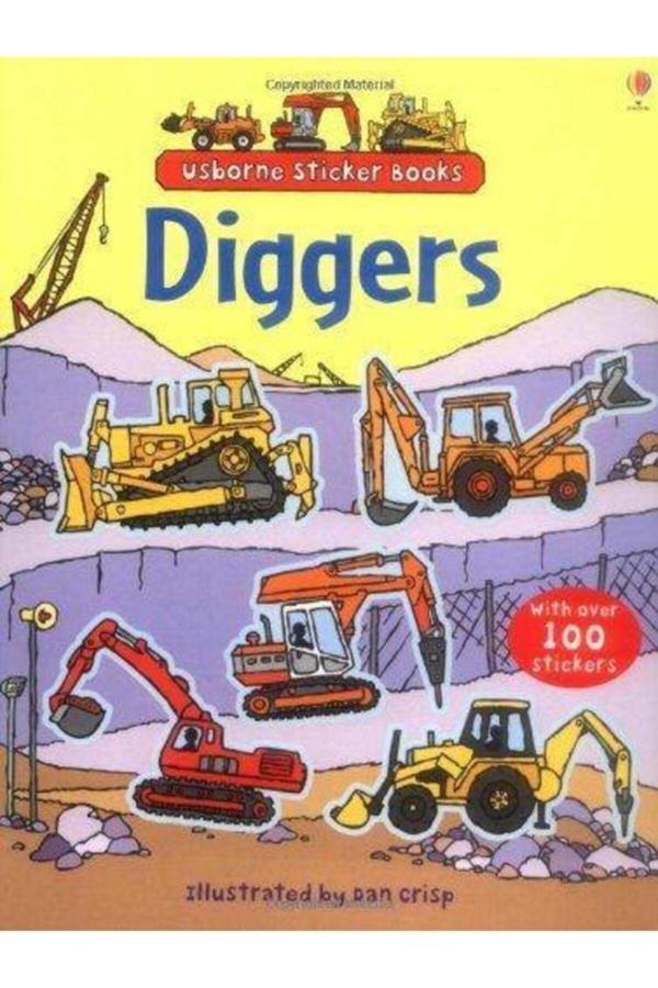 Diggers Sticker Book - Usborne - Image 1