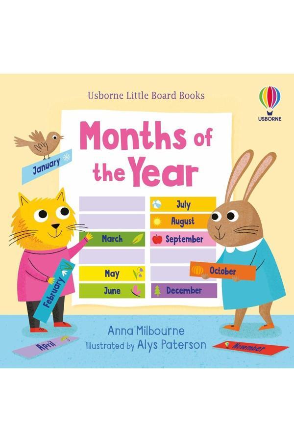 Months Of The Year Little Board Book - Usborne - Image 1