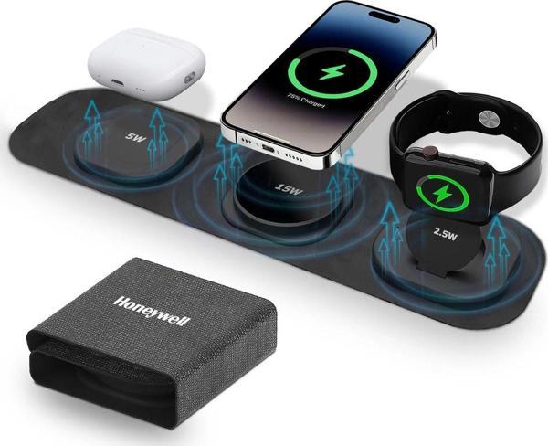 HONEYWELL Zest Magsafe 3 İn 1 Kablosuz Şarj Cihazı Hc000055 - Image 1
