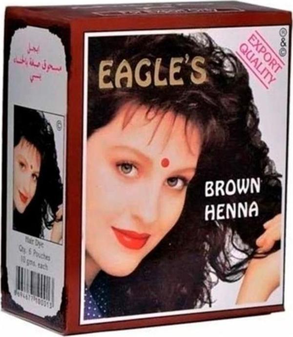 Mbb E-Ticaret Eagle'S Orijinal Hint Kınası Saç Boyası Kahverengi - Brown Henna - Image 1