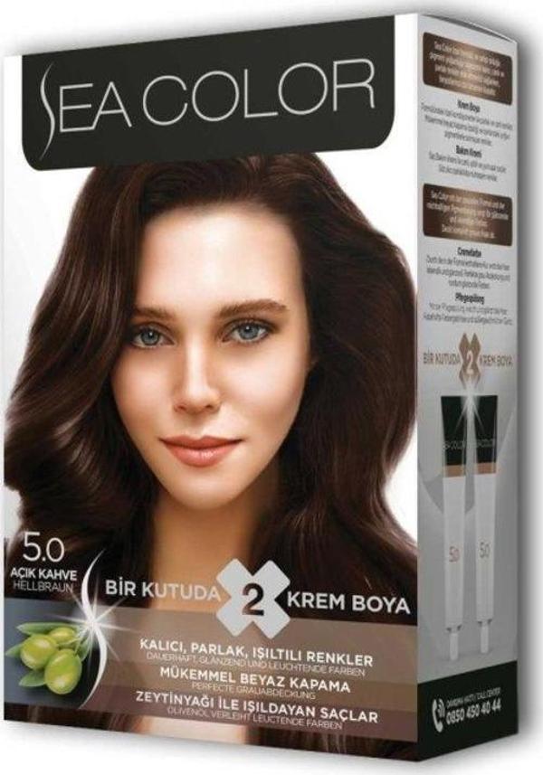 Mbb E-Ticaret 2 Tüp Krem Saç Boyası Seti Açık Kahve No:5.0 - Image 1