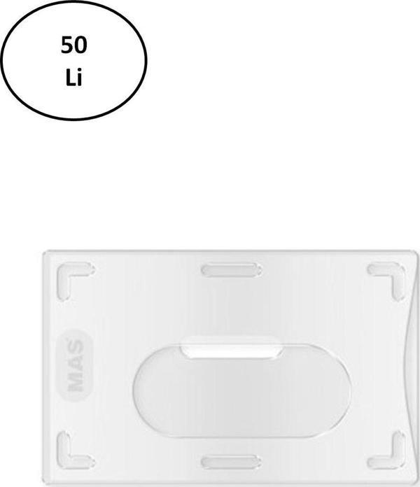 Mbb E-Ticaret Mas 3528 Kristal Ehlıyet Muhafaza Seffaf 50 Li - Image 1