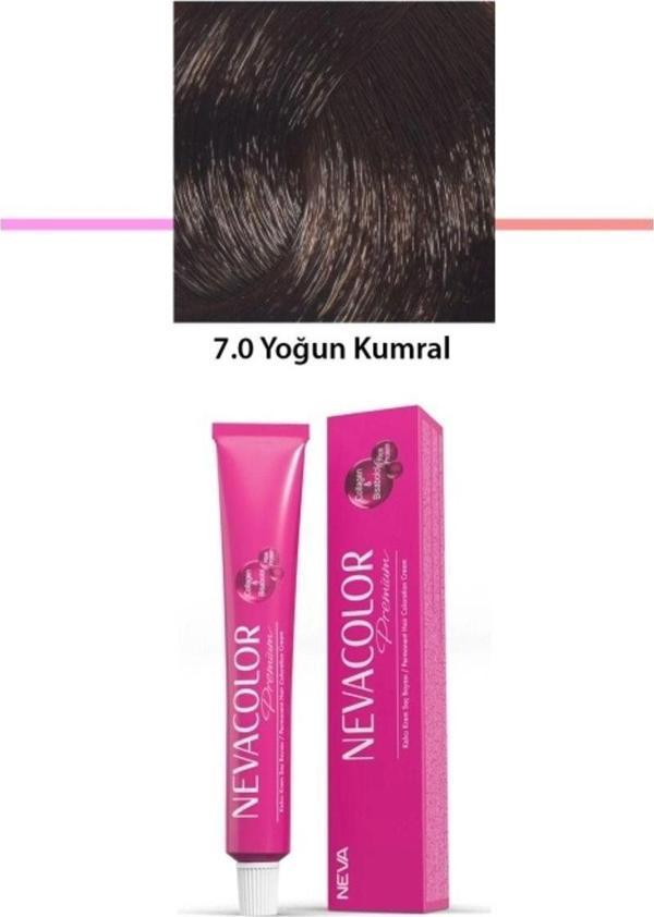 Mbb E-Ticaret Premium 7.0 Yoğun Kumral - Kalıcı Krem Saç Boyası 2 X 50 G Tüp - Image 1