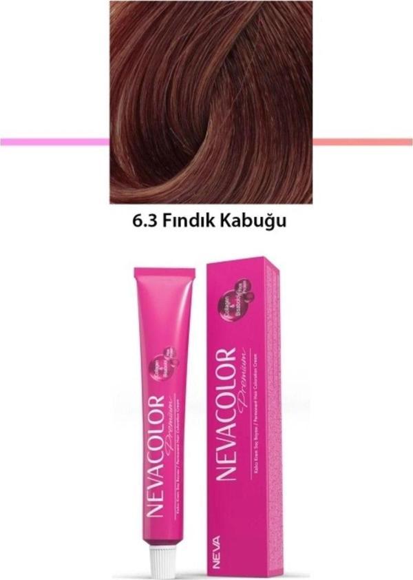 Mbb E-Ticaret Premium 6.3 Fındık Kabuğu - Kalıcı Krem Saç Boyası 2 X 50 G Tüp - Image 1