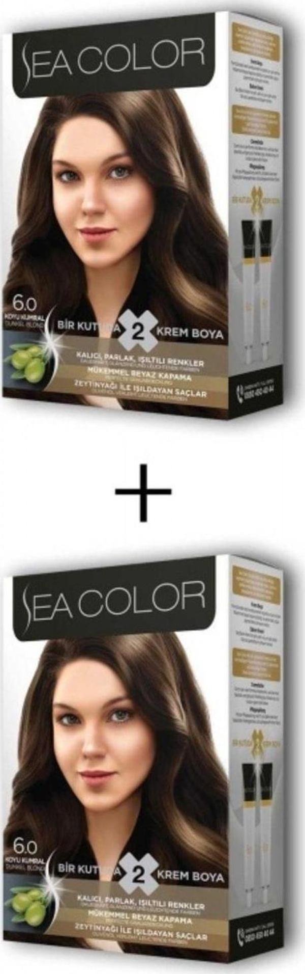 Mbb E-Ticaret 2X2 Tüp Krem Saç Boyası Seti Koyu Kumral No:6.0 - Image 1