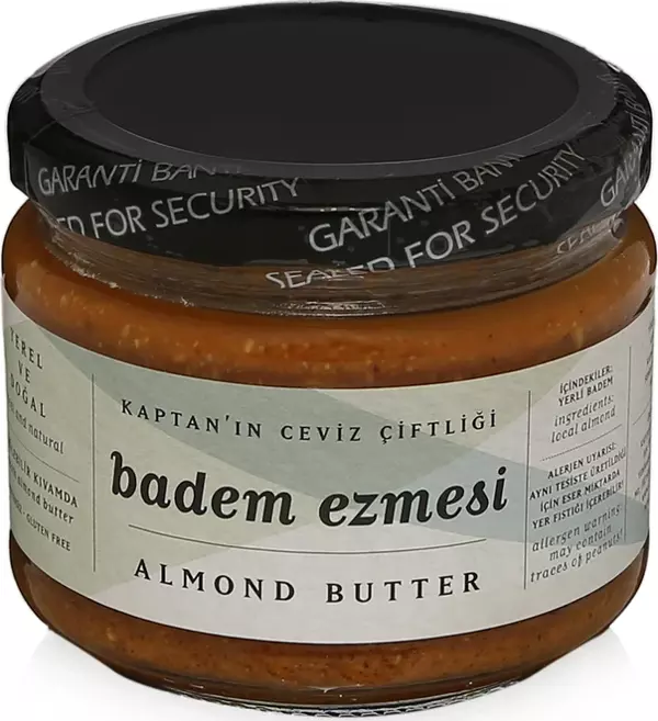%100 Yerli Badem Ezmesi Glütensiz ve Vegan- Almond Butter 250 g - Image 1