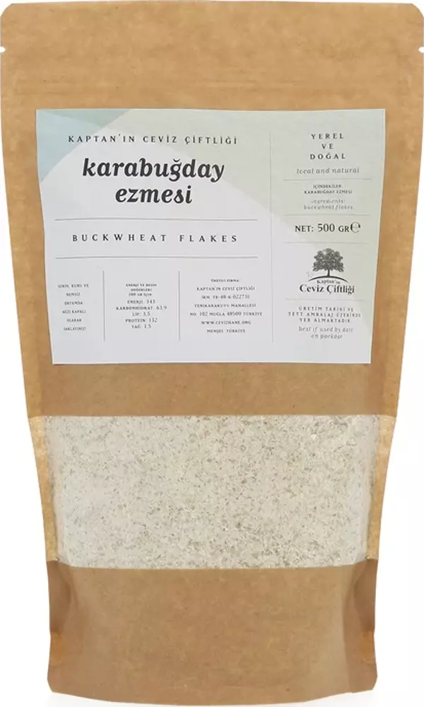 Glütensiz ve Vegan Çiğ Karabuğday Ezmesi 500 g - Image 1