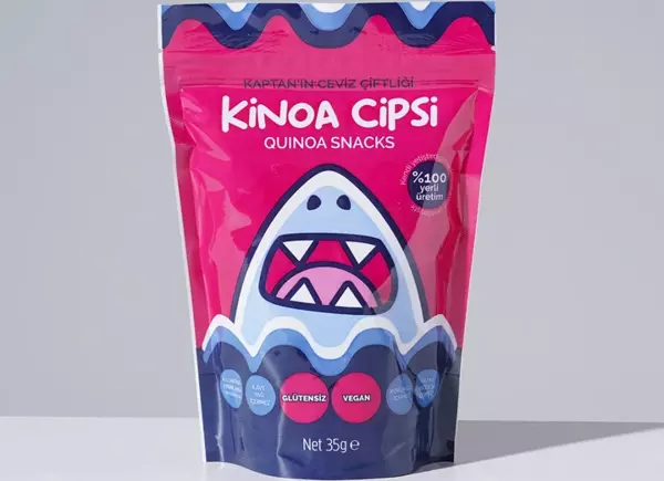 Kaptan`ın Ceviz Çiftliği Sağlıklı Atıştırmalık Glütensiz ve Vegan Kinoa Cipsi (35 G) - Image 1