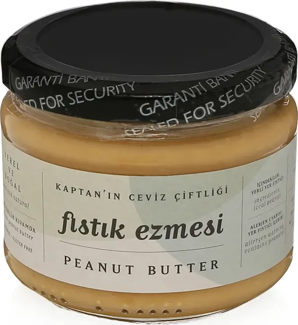 Yerli %100 Yer Fıstığı Ezmesi - Şekersiz - Glütensiz  ve Vegan 550 g - Image 1