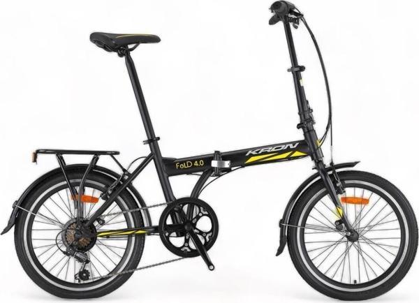 Kron Fold 4.0 - 20'' - 7 Vites - V.B. - Mat Siyah-Sarı/Gri #Krn23-080 Bisiklet - Image 1