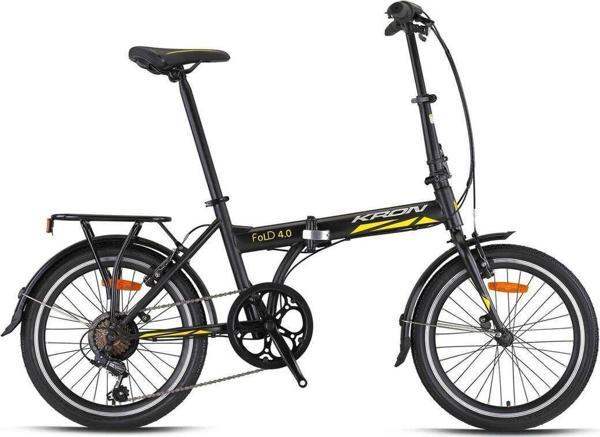 Kron Fold 4.0 20 Jant Katlanır Bisiklet Siyah-Sarı - Image 1