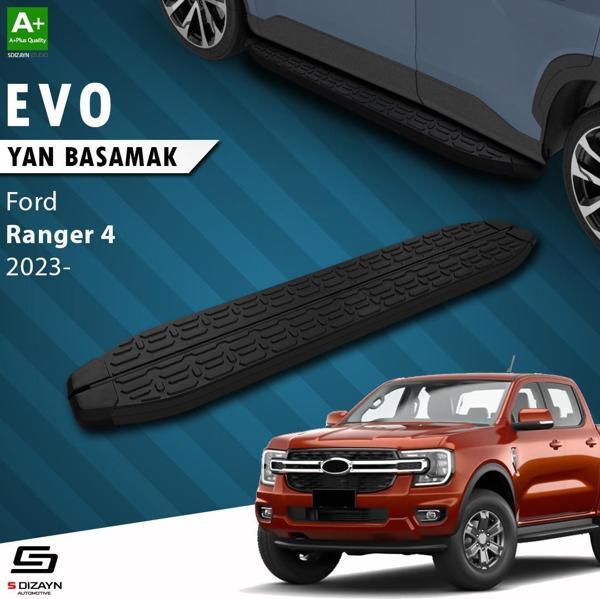 S-Dizayn Ford Ranger 4 Evo Siyah Yan Basamak 203 Cm 2023 Üzeri A+ Kalite - Image 1
