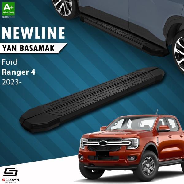 S-Dizayn Ford Ranger 4 NewLine Siyah Yan Basamak 203 Cm 2023 Üzeri A+ Kalite - Image 1