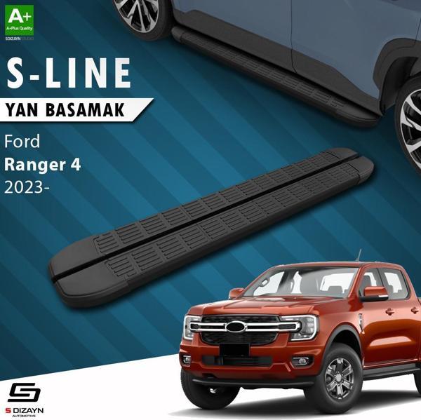 S-Dizayn Ford Ranger 4 S-Line Siyah Yan Basamak 203 Cm 2023 Üzeri A+ Kalite - Image 1