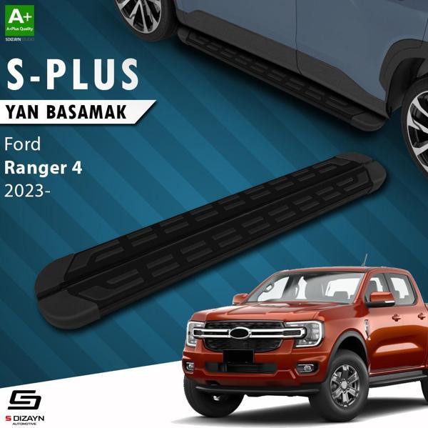 S-Dizayn Ford Ranger 4 S-Plus Siyah Yan Basamak 203 Cm 2023 Üzeri A+ Kalite - Image 1