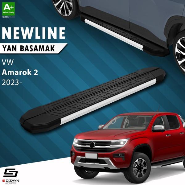 S-Dizayn VW Amarok 2 NewLine Aluminyum Yan Basamak 203 Cm 2023 Üzeri A+ Kalite - Image 1