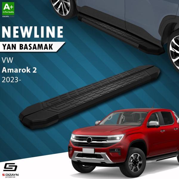 S-Dizayn VW Amarok 2 NewLine Siyah Yan Basamak 203 Cm 2023 Üzeri A+ Kalite - Image 1