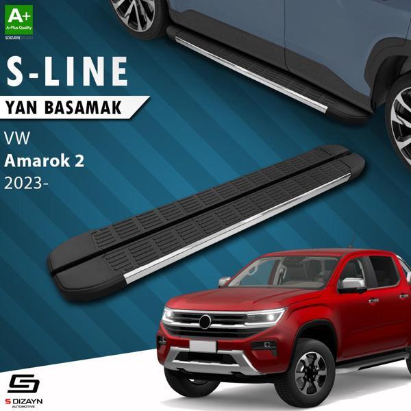 S-Dizayn VW Amarok 2 S-Line Krom Yan Basamak 203 Cm 2023 Üzeri A+ Kalite - Image 1