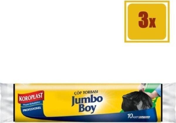 Koroplast 10 Adet Profesyonel Jumbo Boy Çöp Torbası 3'Lü Set - Image 1