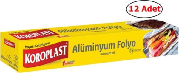 Koroplast Alüminyum Folyo 15 Metre 12 Lı Set - Image 1