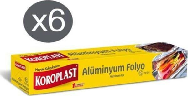 Koroplast Alüminyum Folyo 15 Metre X 6 Paket (30Cm*15M) - Image 1