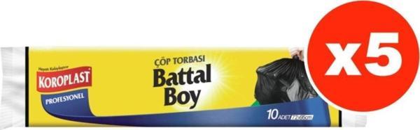 Koroplast Profesyonel 10Lu Battal Boy Çöp Torbası X 5 Paket (72*95 Cm) - Image 1