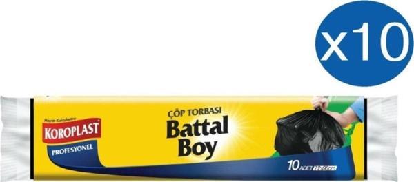 Koroplast Profesyonel Güçlü Battal Çöp Torbası 10'Lu X 10 Paket - Image 1