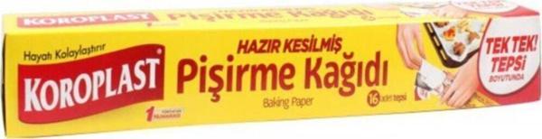 Koroplast Yağlı Pişirme Kağıdı 42×37 Cm (Hazır Kesilmiş) - 24'Lü - Image 1