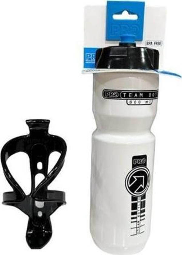 Pro Team Beyaz 800 ml Bisiklet Matara Suluk    ( SULUK KAFESİ HEDİYELİ ) - Image 1