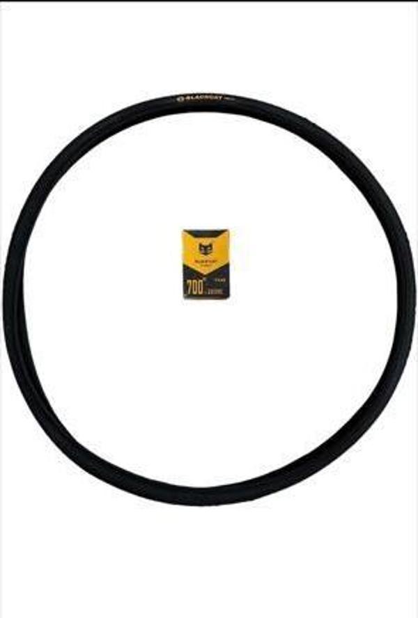 Bike Sky Black Cat 700X25 3mm Zırhlı Yol bisikleti Dış ve İç Lastik - Image 1