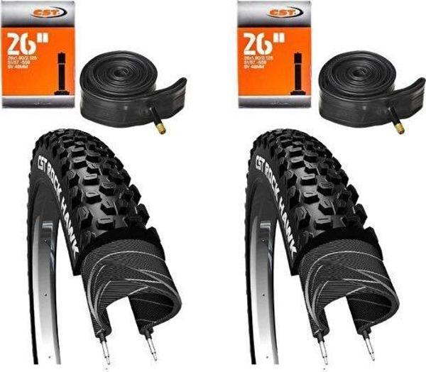 Cst Rock Hawk 26X2.25 Mtb Bisiklet Lastik Seti 2iç + 2dış - Image 1