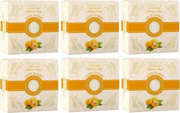 Thalia Nemlendirici Etkili Kayısı Özlü Doğal Katı Sabun - 150 Gr X 6 Kutu - Image 1
