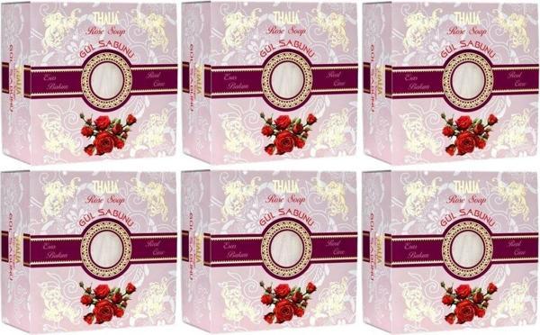Thalia Etkili Gül Özlü Doğal Katı Sabun 150 Gr X 6 Kutu - Image 1