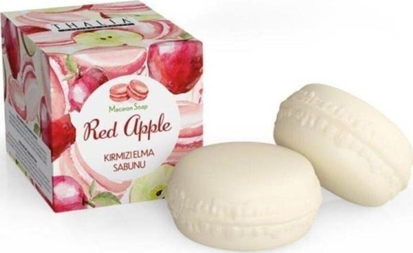 Thaliaha Kırmızı Elma Macaron Katı Sabun - 100 Gr - Image 1