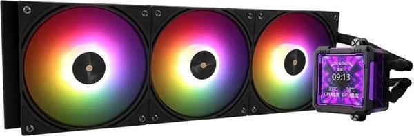 ThermalRight Frozen Warframe Pro 360 Black ARGB 360mm Intel-AMD Uyumlu Siyah İşlemci Sıvı Soğutucu - Image 1