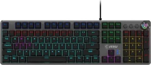 MSI Forge GK310 RGB Red Switch Mekanik Türkçe Kablolu Gaming Klavye - Image 1