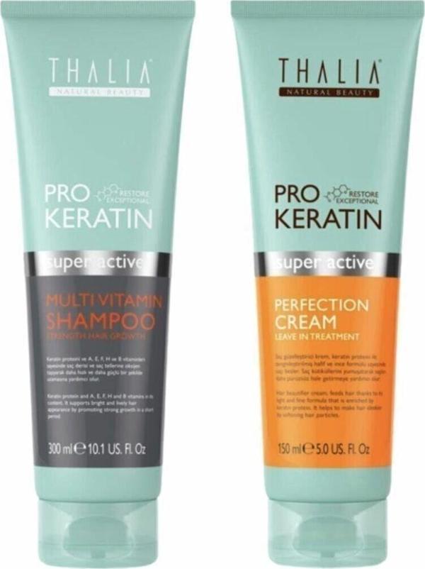 Thalia Pro Keratin Multivitamin Şampuan 300 Ml Güzelleştirici Krem 150Ml - Image 1