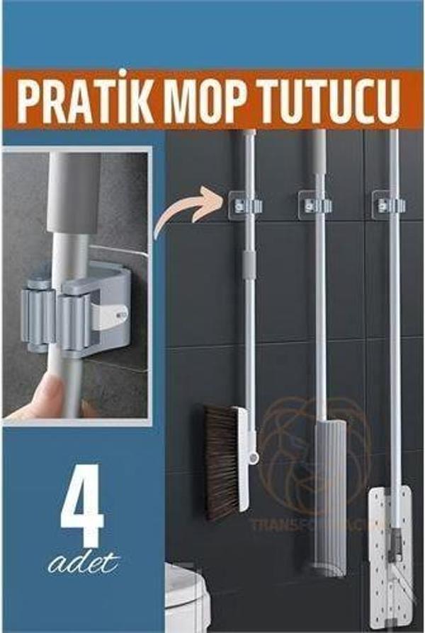 ModaCar Yapışkanlı Pratik Mop Tutucu 4 ADET - Image 1