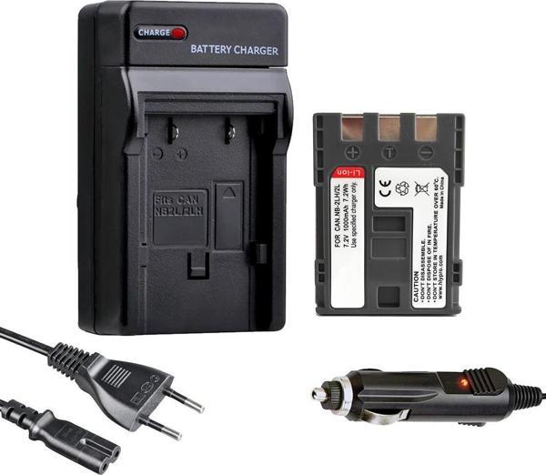 Cazipshop Canon NB-2LH Batarya(1000Mah)+Şarj Aleti Cihazı Seti - Image 1