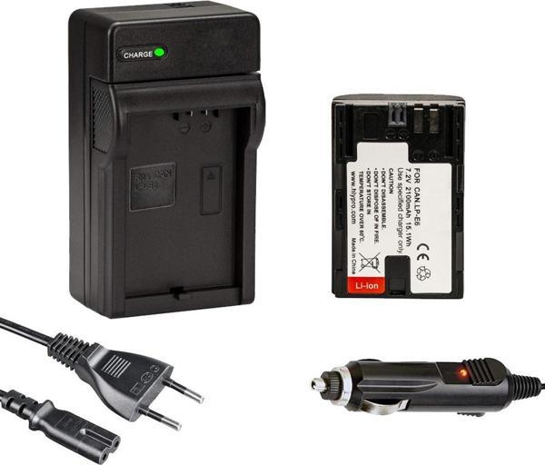 Cazipshop Canon LP-E6 batarya(2100Mah) + şarj cihazı seti (EOS 5D,6D,7D,60D,70D,80D,90D) - Image 1