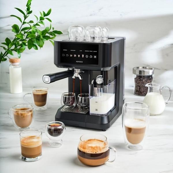 Mycaffe Barista S10 Entegre Süt Hazneli Otomatik Espresso Latte ve Cappuccino Mak. Matteblack - Image 1