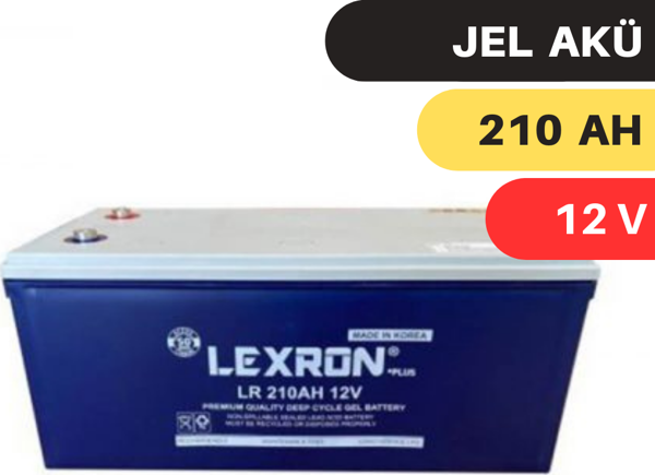 LEXRON 210A 12V JEL AKÜ ( 200A ) - Image 1